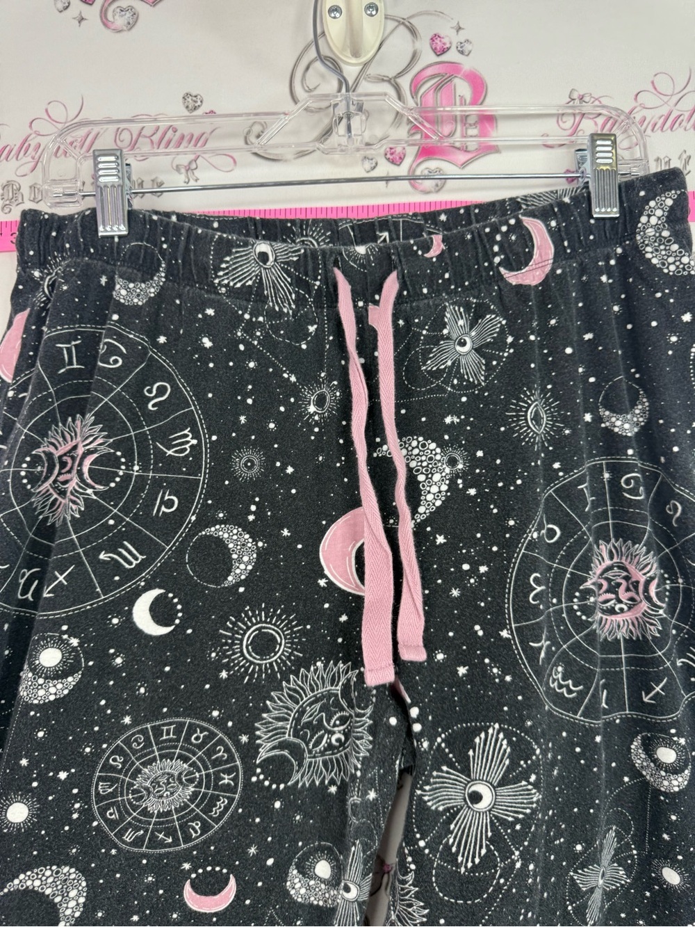 Joe Fresh horoscope pj pants Black Pajama Pants with Pink Accents - Picture 4 of 10